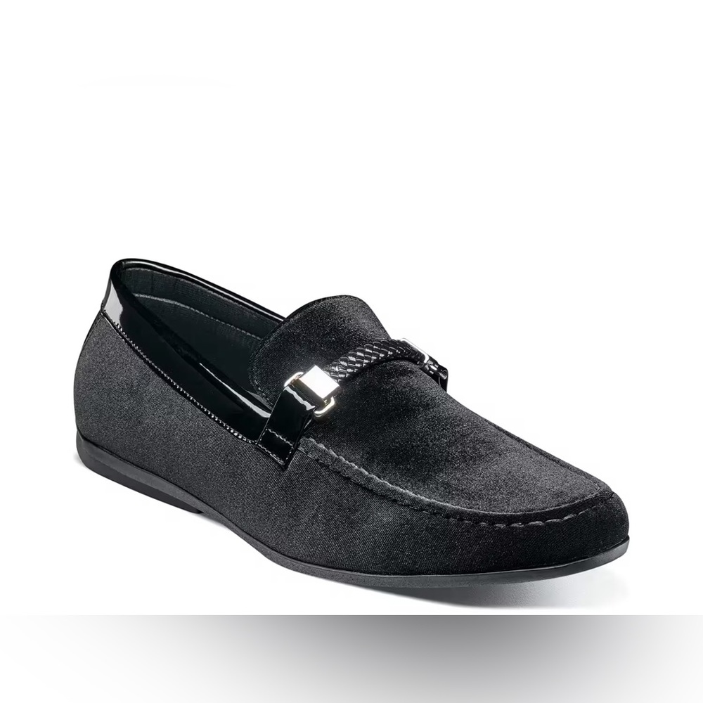 NWT Men's Stacy Adams SHERIDAN Moc Toe Bit Slip On Loafers